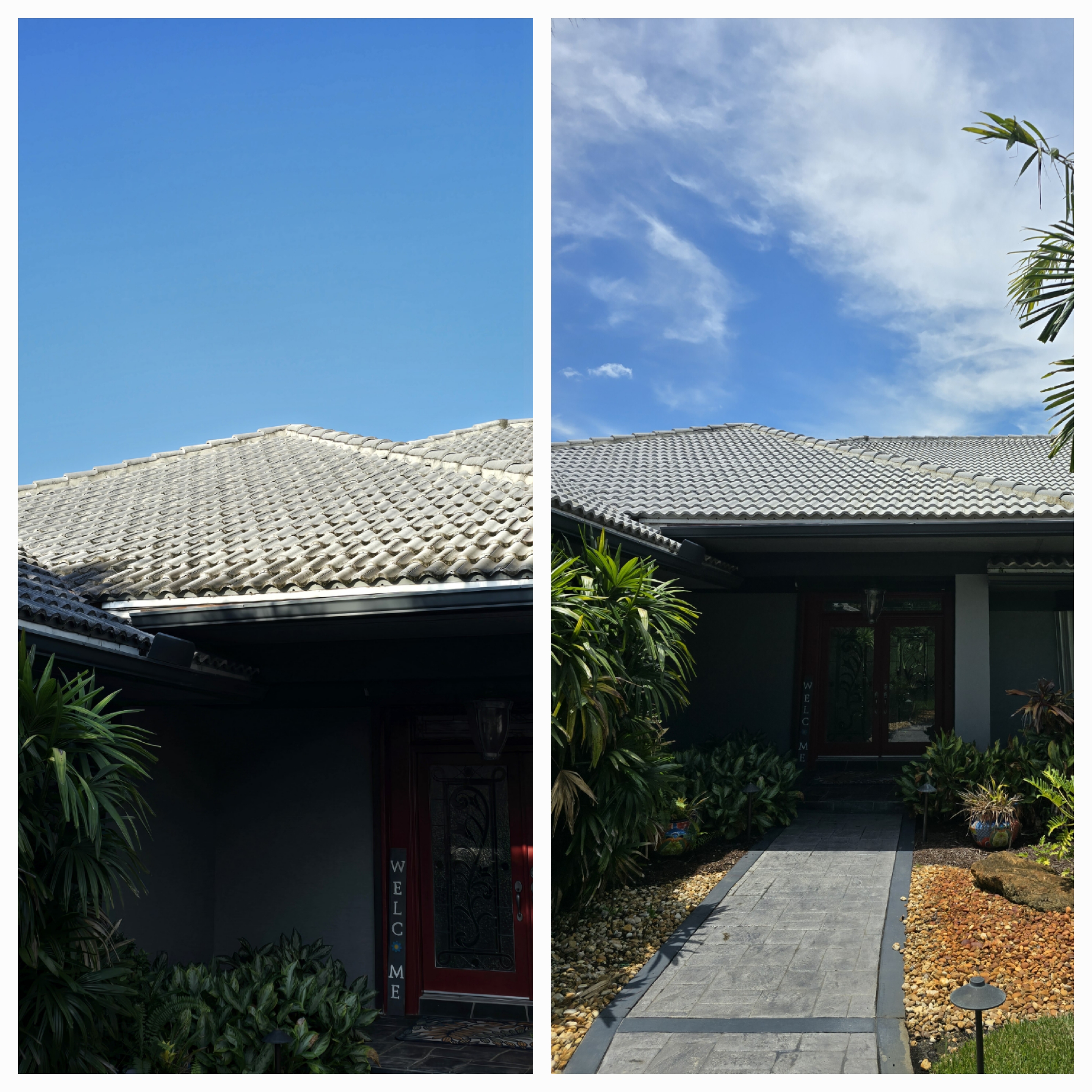 Top quality Roof wash performed in Palm City Florida